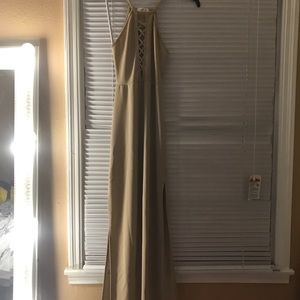 Maxi dress with double slit